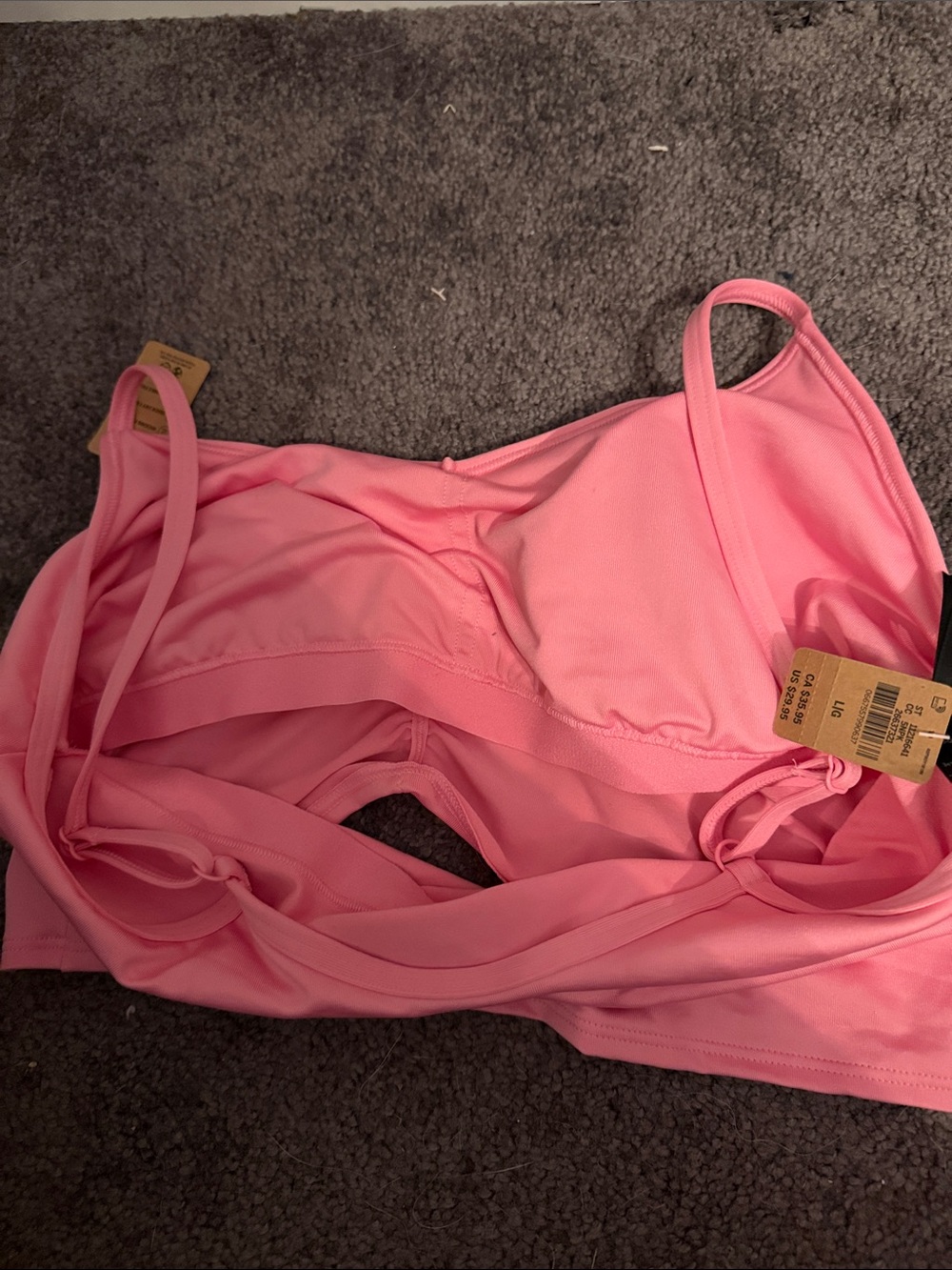 PINK Victoria's Secret Light Pink Ruched Front Bralette - Picture 5 of 5